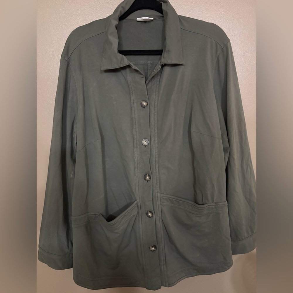 J. Jill Olive Utility Jacket